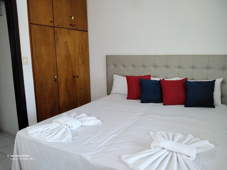 Duplex 2 Suites Taperapuan 200 mts da praia com churrasqueir