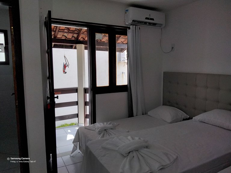 Duplex 2 Suites Taperapuan 200 mts da praia com churrasqueir